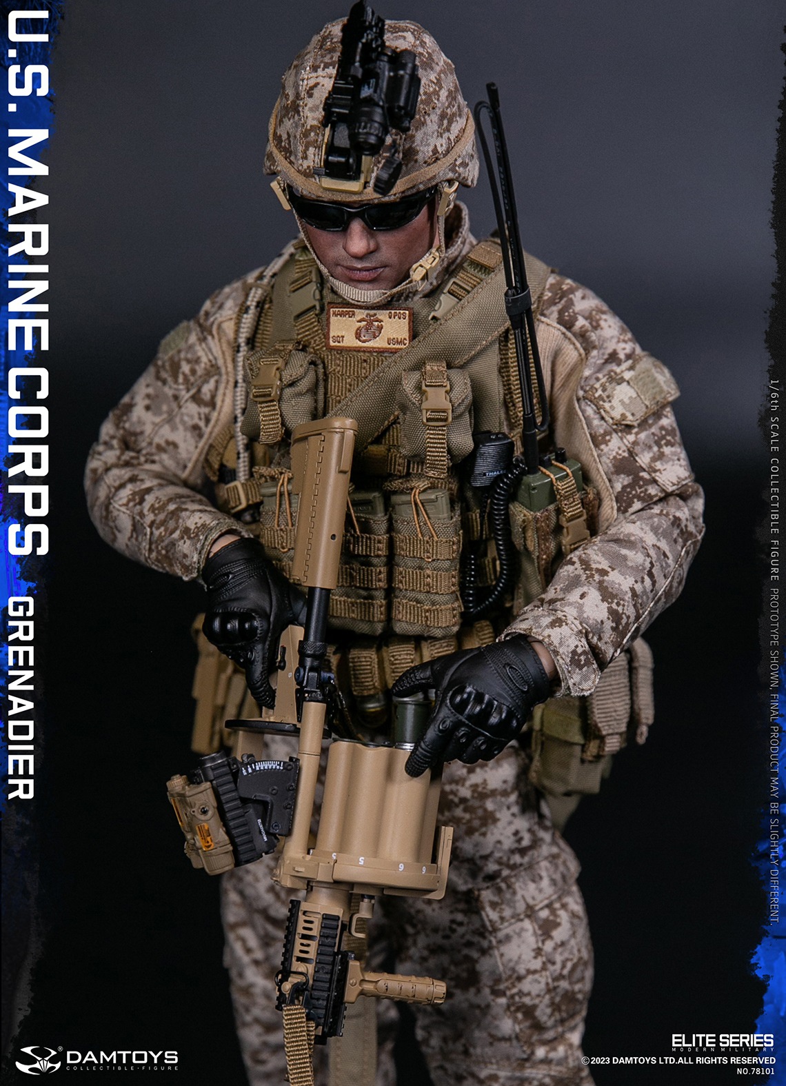 DamToys (78101) 1/6 Scale U.S. Marine Corps Grenadier Figure