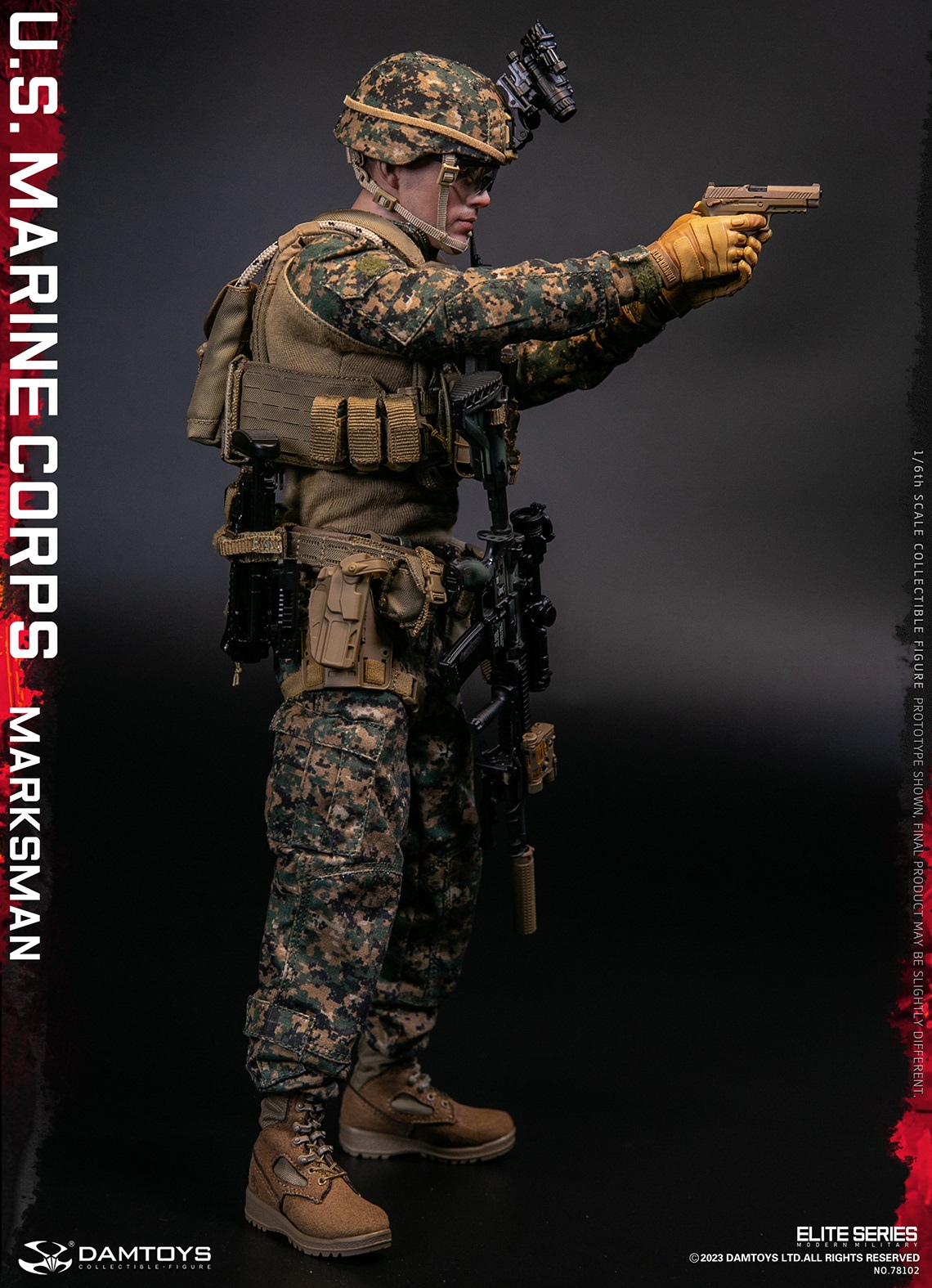 DamToys (78102) 1/6 Scale U.S. Marine Corps Marksman Figure