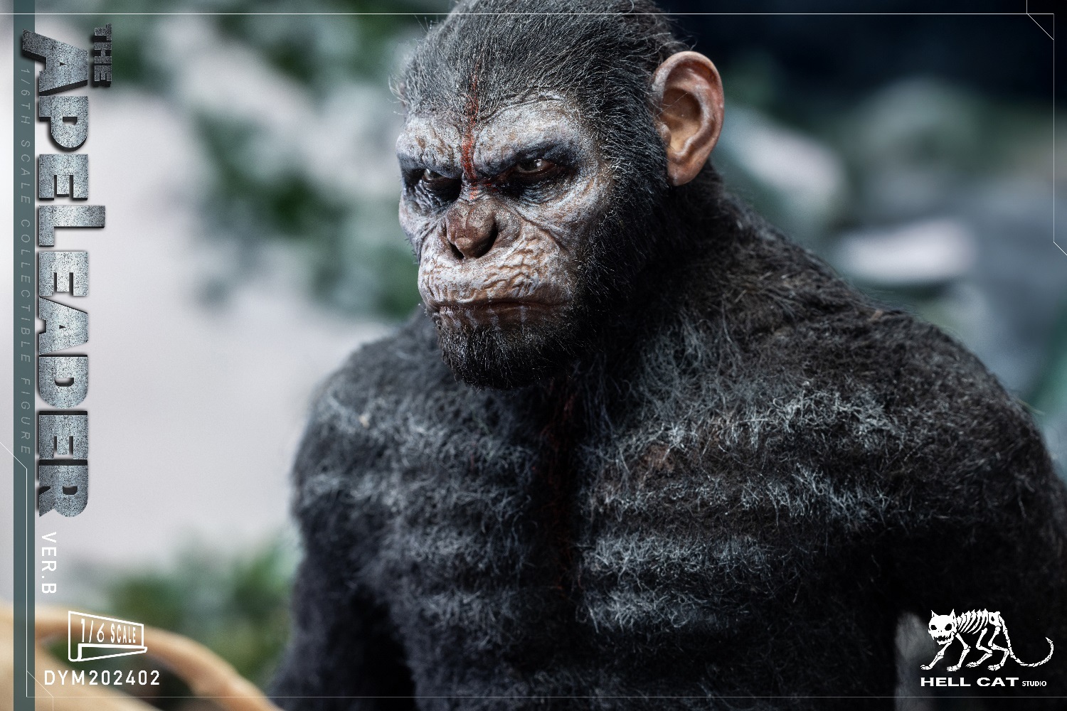 Hell Cat Studios (DYM202402B) 1/6 Scale Ape Leader Caesar Figure