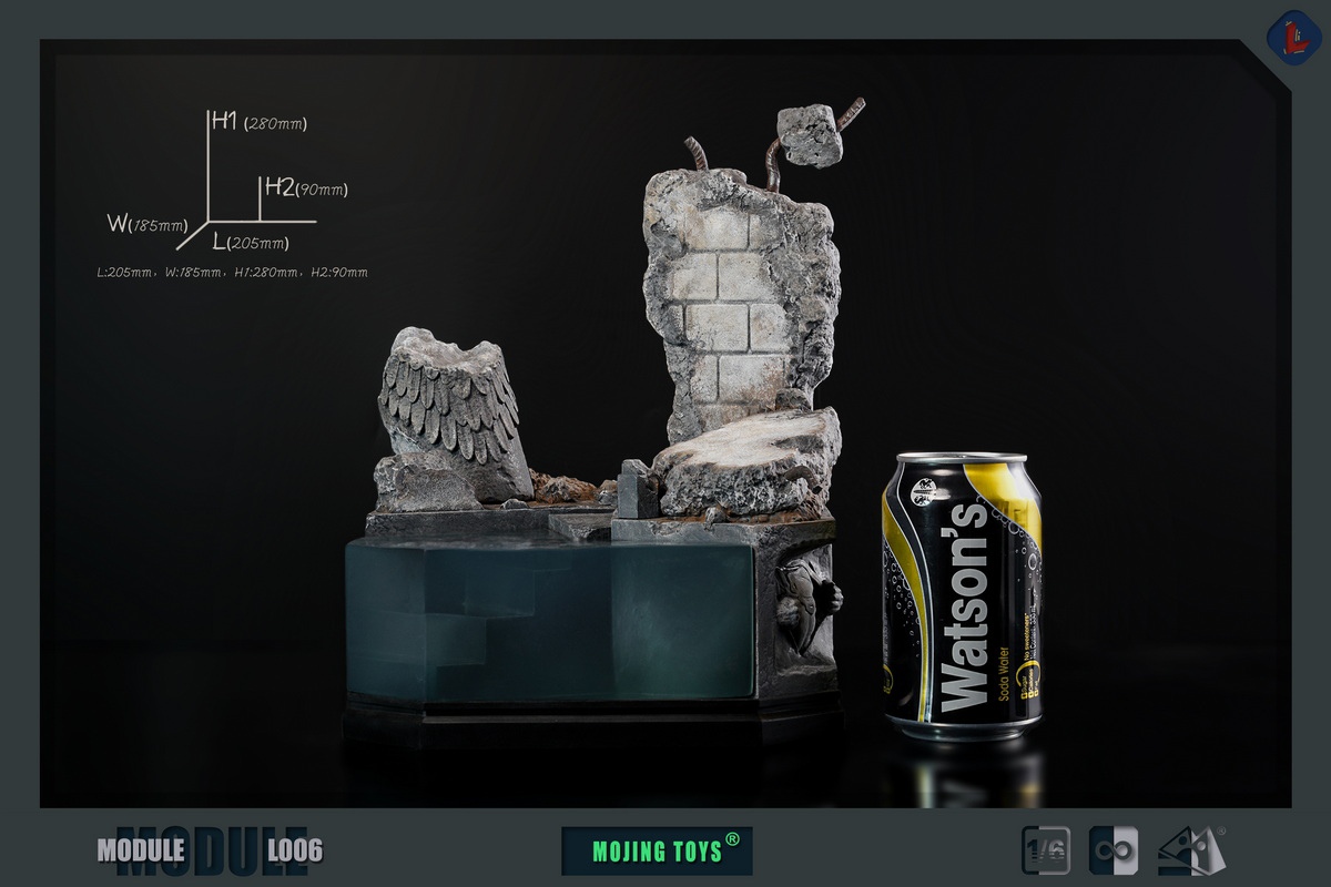 Mojing Toys (L006) 1/6 Scale BVS Mansion Ruins Diorama