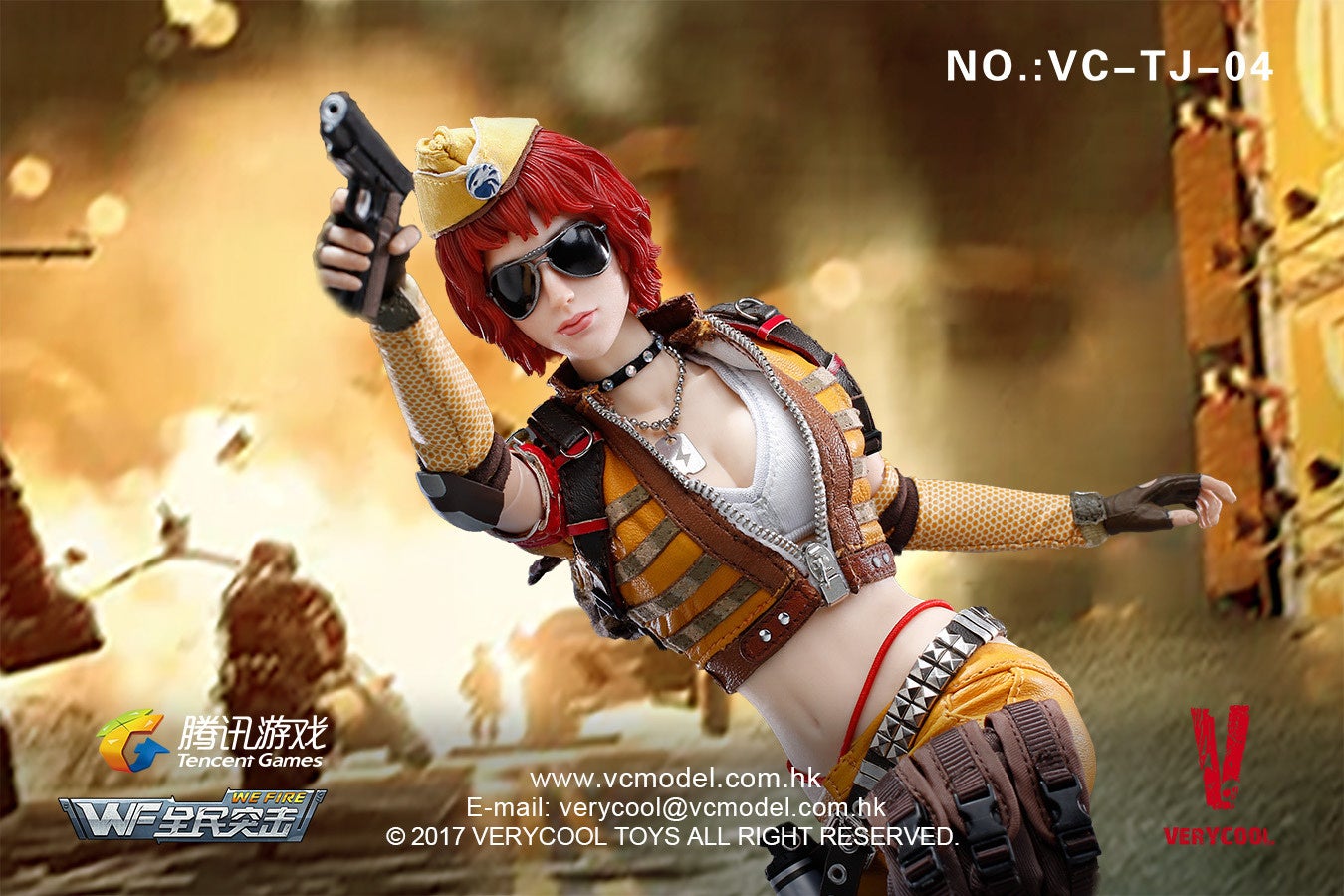 1/6 Scale Female Mercenary Heart King Figure by VeryCool