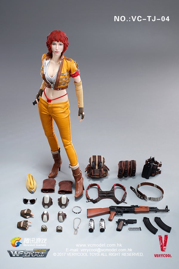 1/6 Scale Female Mercenary Heart King Figure by VeryCool