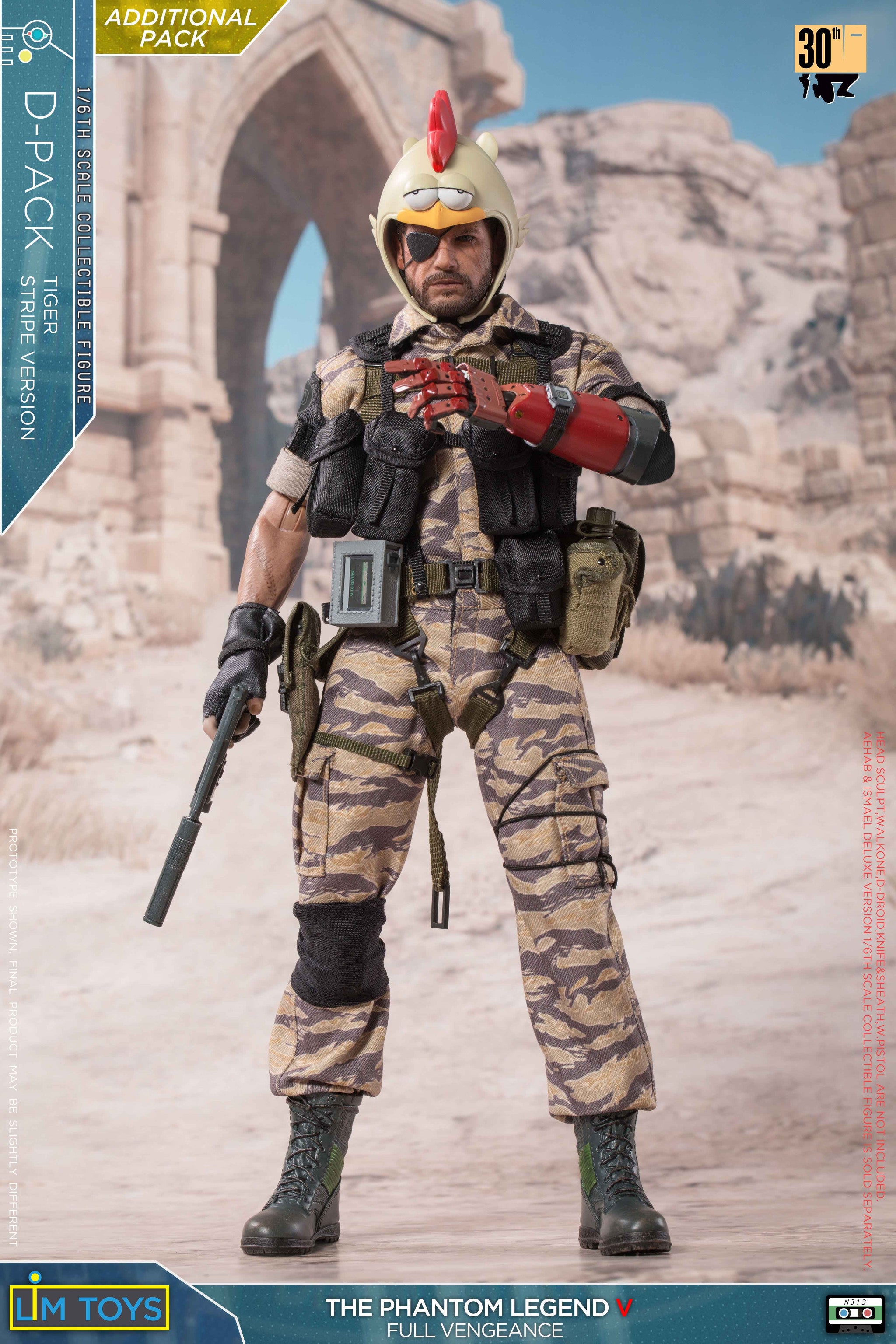 ゲームキャラクター LIMTOYS AHAB TIGER STRIPE S++ VER. 1/6 Scale Aehab Tiger Stripe Camo Suit D Pack Figure by LIM Toys