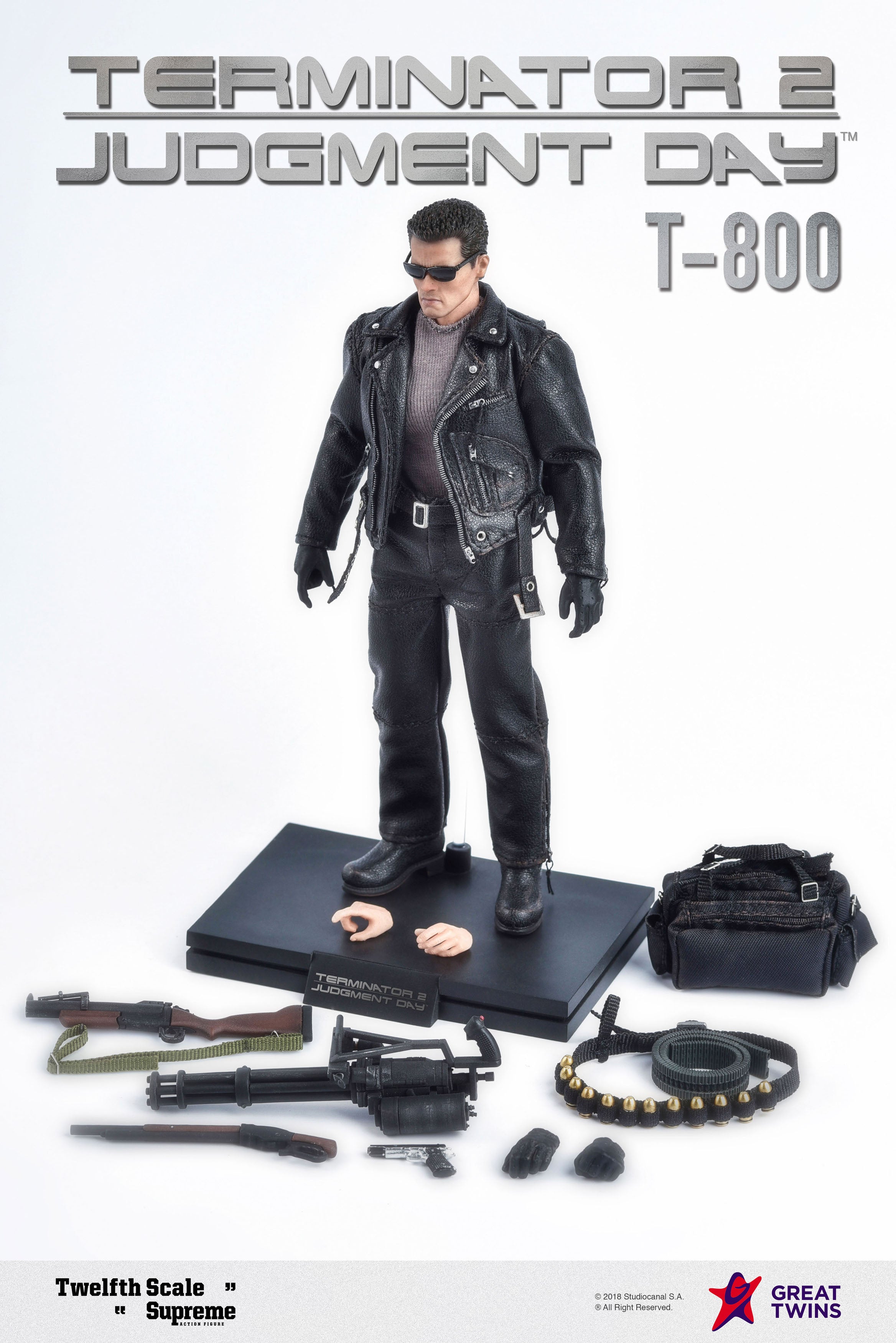 ターミネーター2 グレートツインズ T-800 1/12スケール Great Twins 1/12 Scale Terminator 2: Judgement Day – T-800