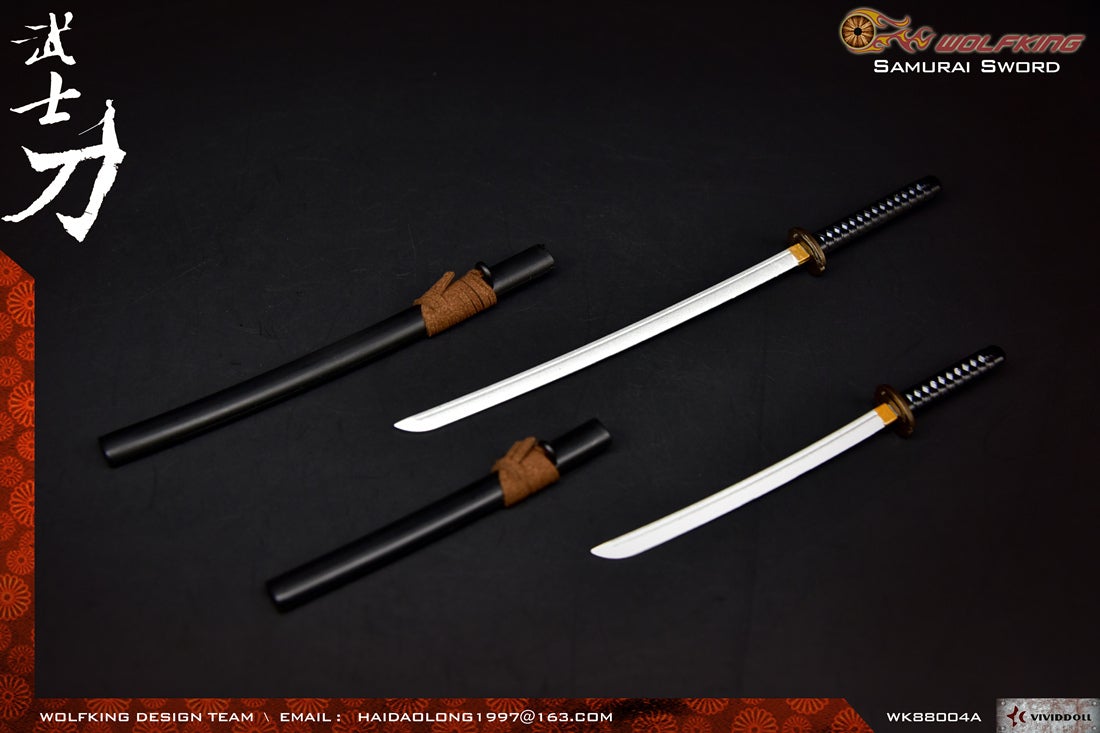 1/6 Scale Samurai Sword Katana (2 Colors) by Wolfking