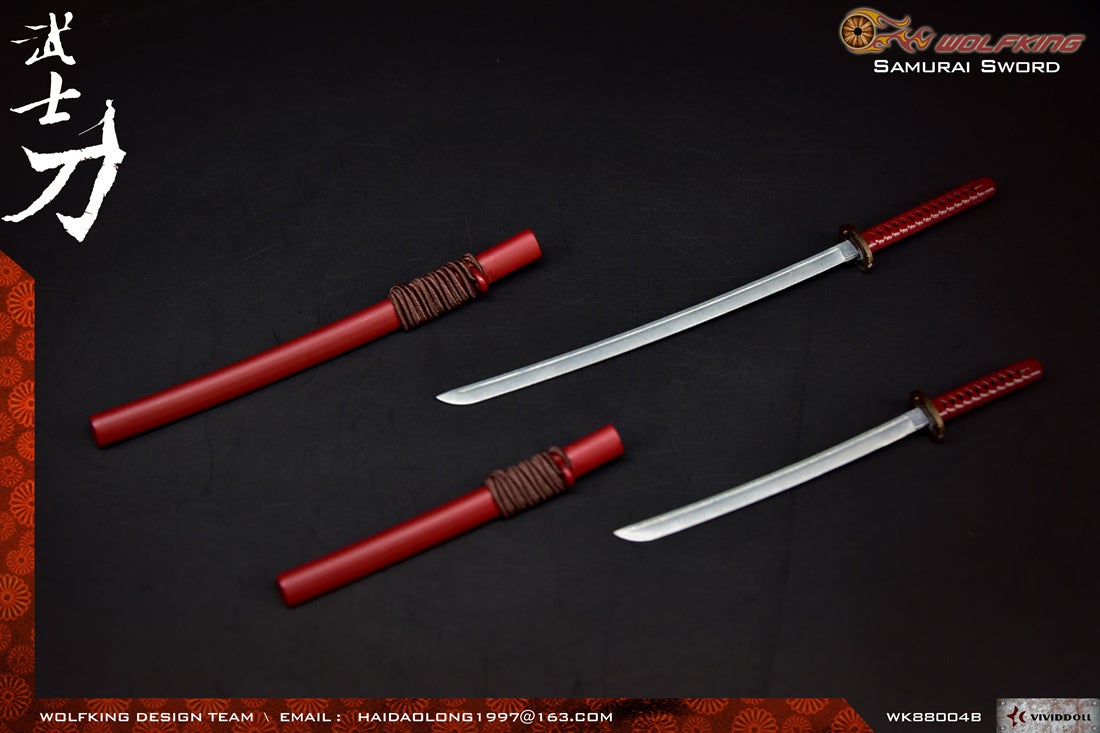 1/6 Scale Samurai Sword Katana (2 Colors) by Wolfking