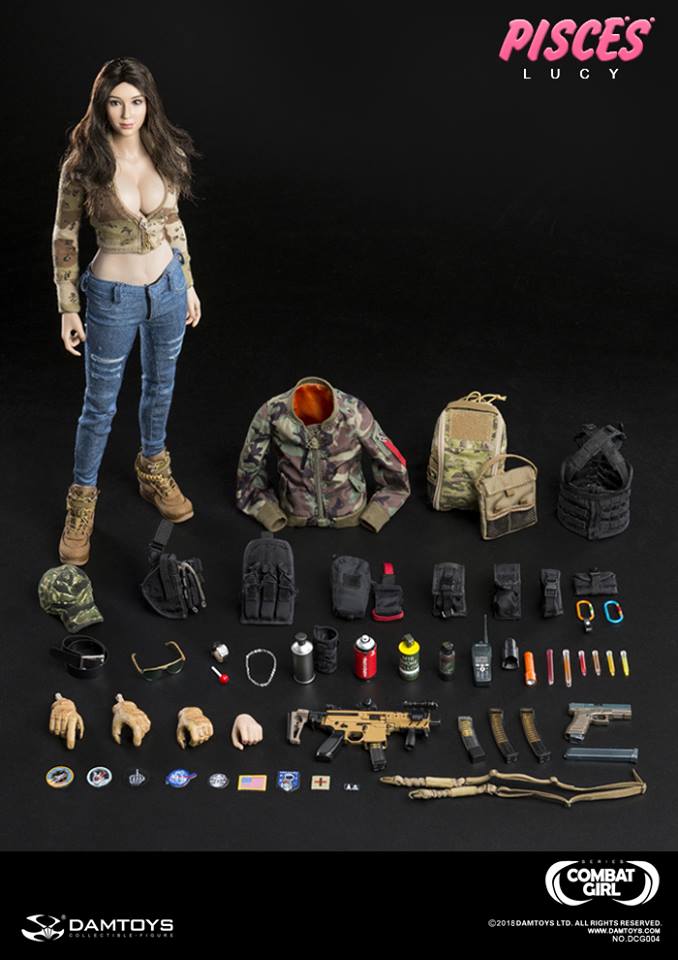 DAMTOYS (DGC004) Combat Girl Series Pisces - Lucy 1/6th Scale