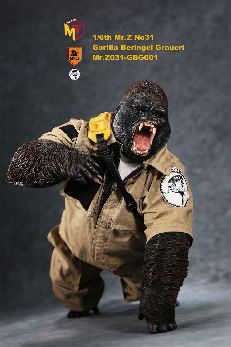 Mr.Z MR.Z031 1/6 Scale Gorilla Beringei Graueri Figure (2 Colors)