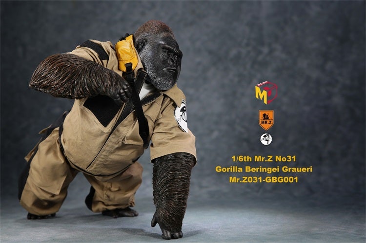 Mr.Z MR.Z031 1/6 Scale Gorilla Beringei Graueri Figure (2 Colors)