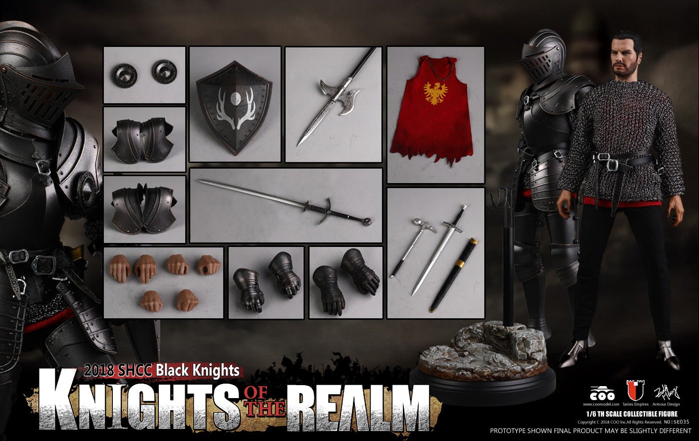 COO Model [CM-SE035] Knights of the Realm - Black Knight (SHCC) 1