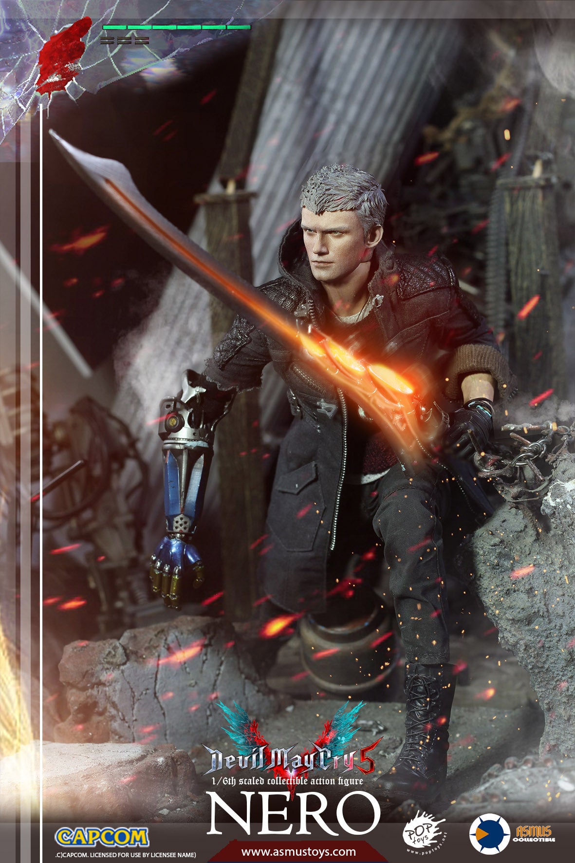 Asmus Devil May Cry 5 Vergil 1/6 Scale Action Figure Model EX Ver