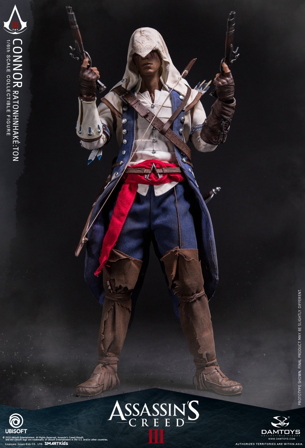 1/6 Scale Assassin's Creed III - Connor Ratonhnhaké:ton Figure by DamToys