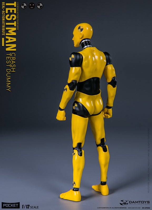 Testman Pocket Elite Crash Test Dummy 1/12 Scale Figure