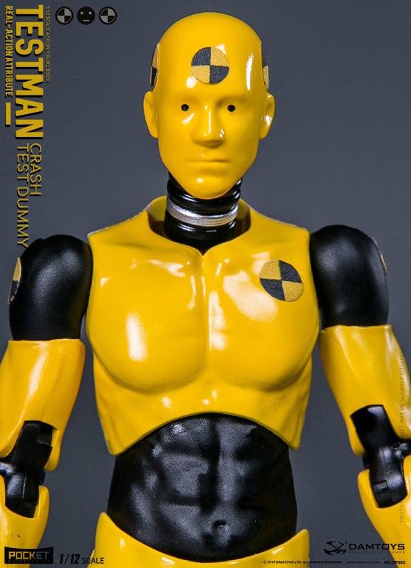 Testman Pocket Elite Crash Test Dummy 1/12 Scale Figure