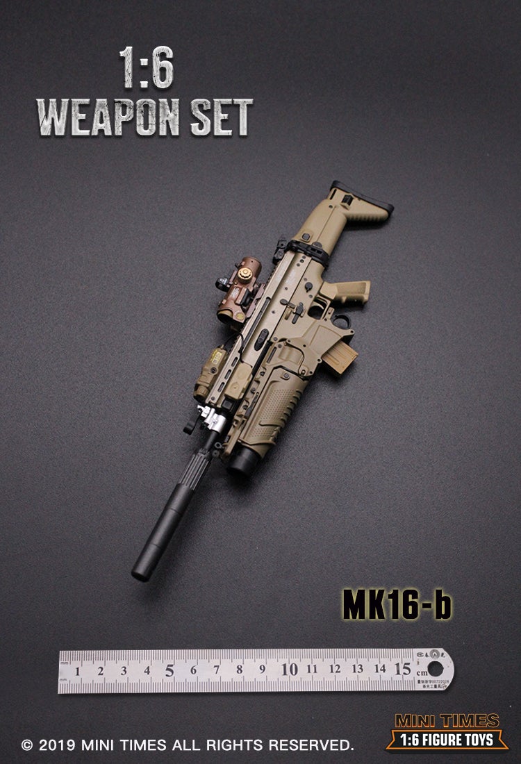 Mini Times (MT-MK16) 1/6 Scale MK16 FN SCAR Assault Rifle (4 Versions)