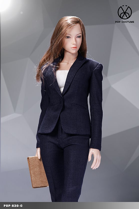 Pop Toys (POP-EX30) 1/6 Scale Office Lady Pant Suit (4 Colors)