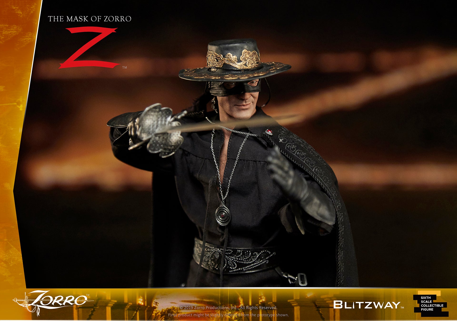 Blitzway (BW-UMS 11101) The Mask of Zorro (1998) - Zorro 1/6th