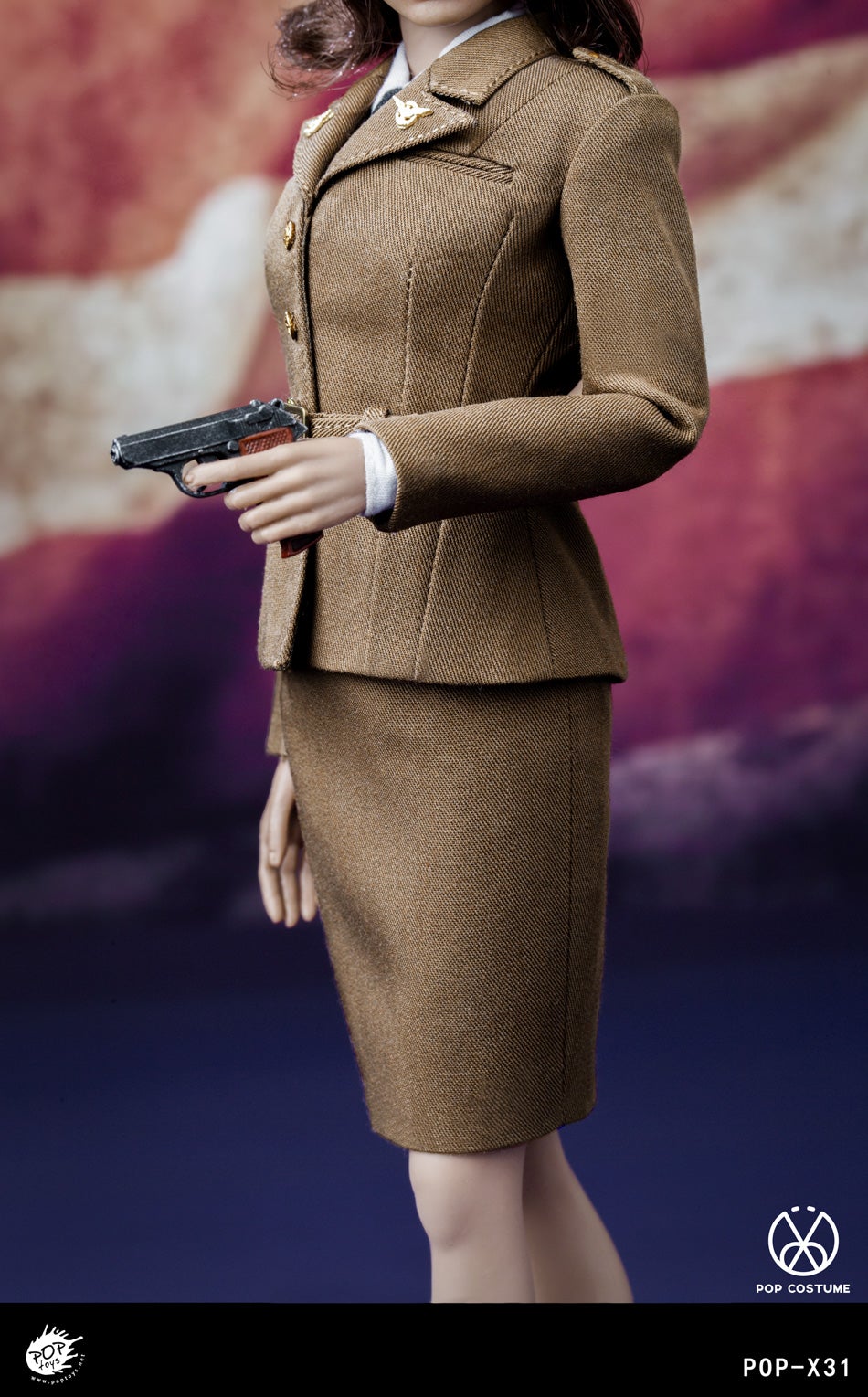 Pop Toys (POP-X31) 1/6 Scale WWII US Army Female Agent Carter Uniform