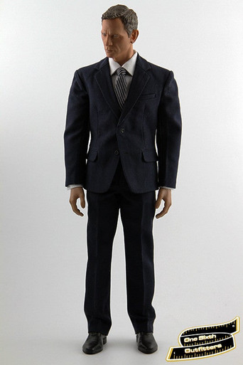 1/6 Scale Custom Mens Navy Suit by One Sixth Outfitters