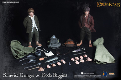 1/6 Scale Lord of the Rings Frodo and Sam Figure Set by Asmus Toys