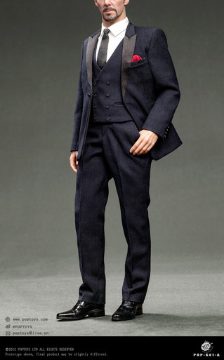 POPTOYS 1/6 トニー専用 ブルー スーツ セット 230532tisy1zdu1spsh5i6__99310.