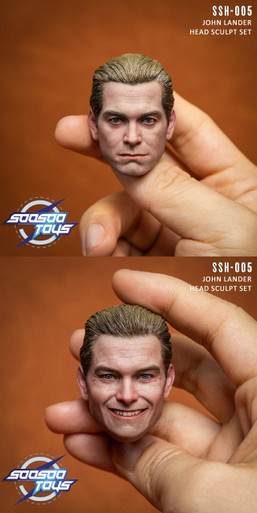 SooSoo Toys (SSH-005) 1/6 Scale John Lander Head Sculpt Set