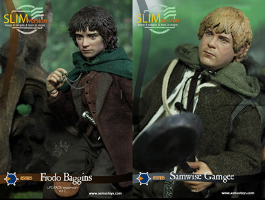 1/6 Scale Lord of the Rings Frodo Baggins and Samwise Gamgee Figure Set ...