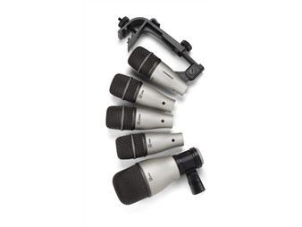 Samson  5Kit  3x Tom 1x Snare 1x Kick Drum Mic kit