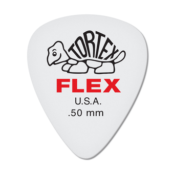 Dunlop Tortex ® Flex  Standard. .50mm. White.