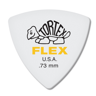 Dunlop Tortex ® Flex  Triangle.  73mm. White.