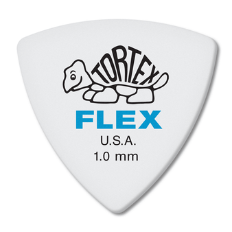 Dunlop Tortex ® Flex  Triangle.  1.0mm. White.