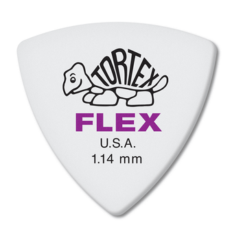 Dunlop Tortex ® Flex  Triangle.  1.14mm. White.