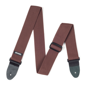 Dunlop 2" Ribbed Cotton Strap. (Brown)