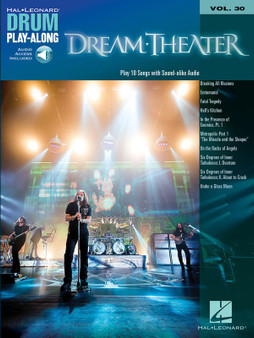 DREAM THEATER DRUM PLAYALONG V30 BK/OLA SHEET MUSIC BOOK