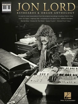 JON LORD - KEYBOARDS & ORGAN ANTHOLOGY SHEET MUSIC BOOK