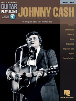JOHNNY CASH GUITAR PLAY ALONG V115 BK/CD SHEET MUSIC BOOK
