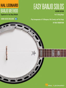 Hal Leonard EASY BANJO SOLOS 2ND ED W/ OLA SHEET MUSIC BOOK