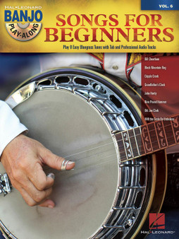SONGS FOR BEGINNERS BANJO PLAY ALONG V6 BK/CD SHEET MUSIC BOOK