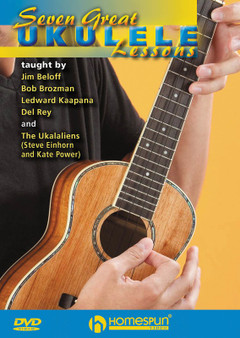 SEVEN GREAT UKULELE LESSONS DVD SHEET MUSIC BOOK