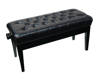 Mono Adjustable Duet Piano Bench - Black