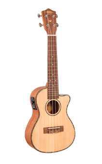 1880 UKULELE CO. 200 Series Concert Ukulele - Cutaway, Electric Acoustic
