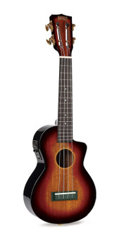 MAHALO Java Series Concert Ukulele - Cutaway, Electric Acoustic