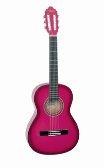 VALENCIA Series 100 Classical Guitar -Pink Sunburst 3/4 Size