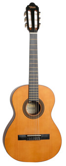 VALENCIA Series 200 Classical Guitar - Hybrid, Thin Neck - Left Hand -Natural 3/4 Size