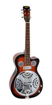 Cutaway Electric/Acoustic Resonator Guitar.