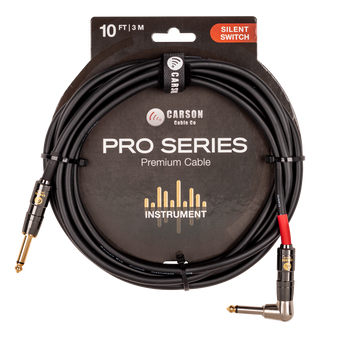 10 foot right angle Silent Switch instrument cable.