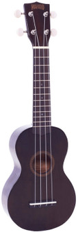 MAHALO Java Series Soprano Ukulele Transparent Black Gloss.