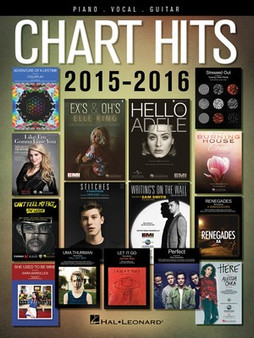 CHART HITS OF 2015 2016 PVG MUSIC BOOK