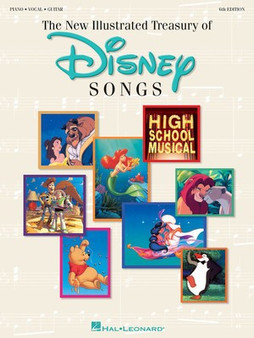 DISNEY ILLUSTRATED TREASURY OF SONGS PVG 6TH ED MUSIC BOOK