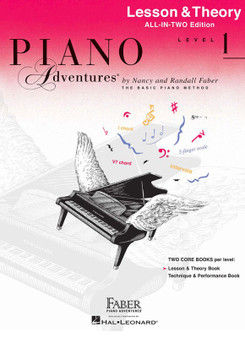 PIANO ADVENTURES ALL IN TWO 1 LESSON THEORY MUSIC BOOK